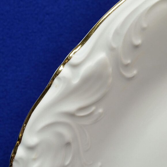 Royal Kent Red Roses Chop Plate Round Serving Platter Poland Wedding Pre-Owned - Picture 8 of 10